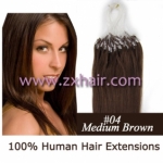 100S 22" Micro rings/loop remy hair human hair extensions #04