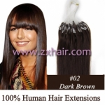 100S 18" Micro rings/loop hair remy human hair extensions #02