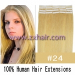 22" 60g Tape Human Hair Extensions #24