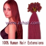 100S 20" Nail tip hair remy Human Hair Extensions #pink