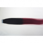 20" 50g Tape Human Hair Extensions #1B/BUG Ombre