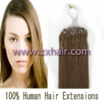 100S 16" Micro rings/loop hair remy human hair extensions #12