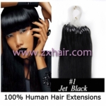 100S 16" Micro rings/loop hair remy human hair extensions #01