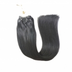 100S 16" Micro rings/loop hair 1g/s human hair extensions #01 Double Beads