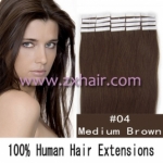 20" 50g Tape Human Hair Extensions #04