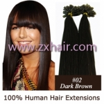 100S 22" Nail tip hair 0.5g/s Human Hair Extensions #02