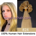 100S 18" Nail tip hair remy Human Hair Extensions #24