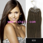 100S 24" Micro rings/loop hair remy human hair extensions #08