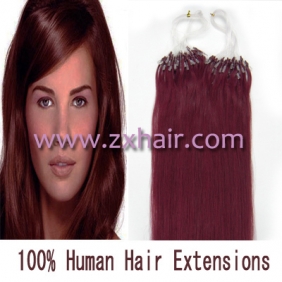 100S 18" Micro rings/loop hair remy human hair extensions #bug