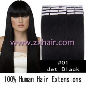 16" 30g Tape Human Hair Extensions #01