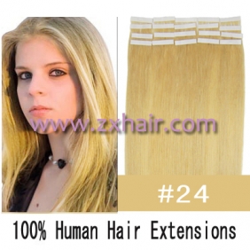20" 50g Tape Human Hair Extensions #24