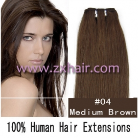 20" remy Human Hair Weft/Extensions 50" Wide #04