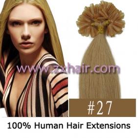 100S 20" Nail tip hair remy Human Hair Extensions #27