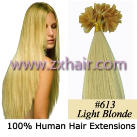 100S 22" Nail tip hair remy Human Hair Extensions #613