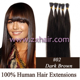 100S 20" Stick tip hair remy human hair extensions #02