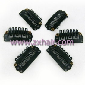 30pcs Clips/snap for Hair extensions/wig/weft 33mm Black!! [20111006015]