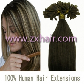 100S 16" Nail tip hair remy Human Hair Extensions #08