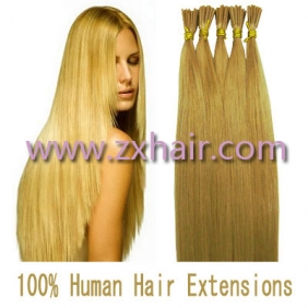 100S 24\" Stick tip hair remy human hair extensions #27
