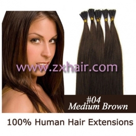 100S 16" Stick tip hair remy 0.4g/s human hair extensions #04