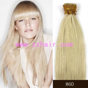 100S 24\" Stick tip hair remy human hair extensions #60