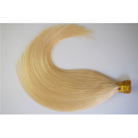 100S 18" Stick tip hair 1g/s human hair extensions #613 Double Drawn