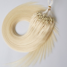 100S 18" Micro rings/loop hair 1g/s human hair extensions #60 Double Beads