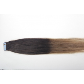 16" 30g Tape Human Hair Extensions #02/12 Ombre