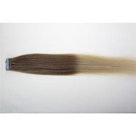 20\" 50g Tape Human Hair Extensions #12/613 Ombre
