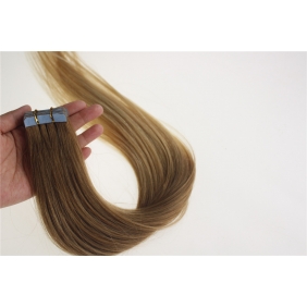 24\" 70g Tape Human Hair Extensions #12/20 Ombre