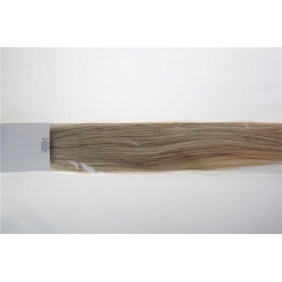 20" 50g Tape Human Hair Extensions #18/613 Mixed